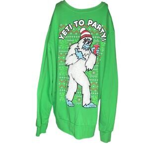 Mad Engine Men's Yeti to Party Ugly Christmas Sweater
